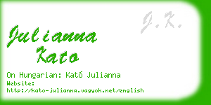 julianna kato business card